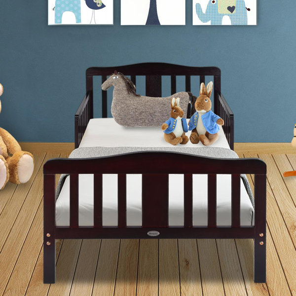 Harriet Bee Cleaver Toddler Solid Wood Convertible Toddler Bed by